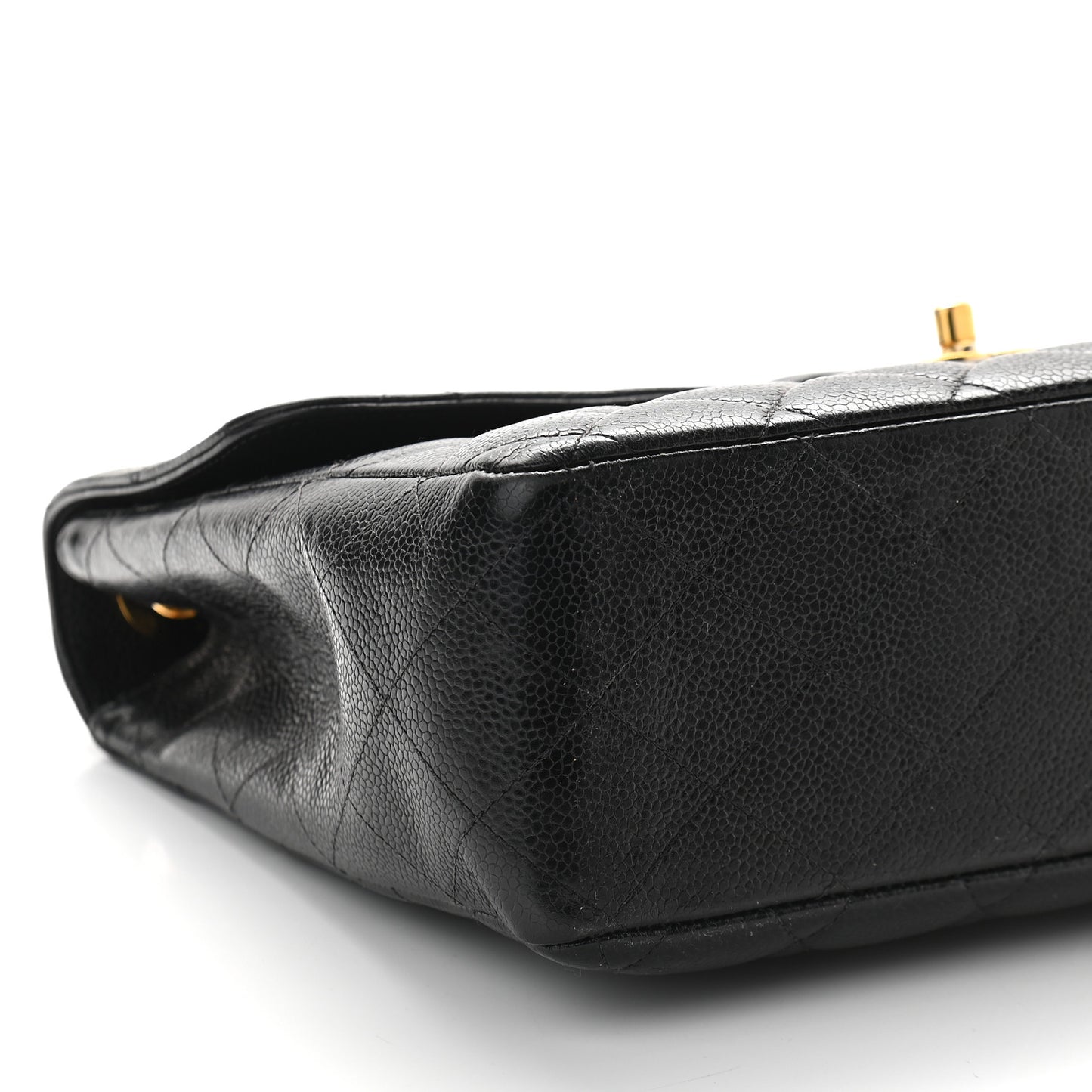 Caviar Quilted Jumbo Single Flap Black