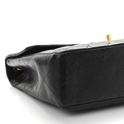 Chanel Caviar Quilted Jumbo Single Flap Black 9 of 10