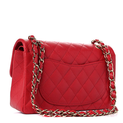 Chanel Caviar Quilted Small Double Flap Red 3 of 11