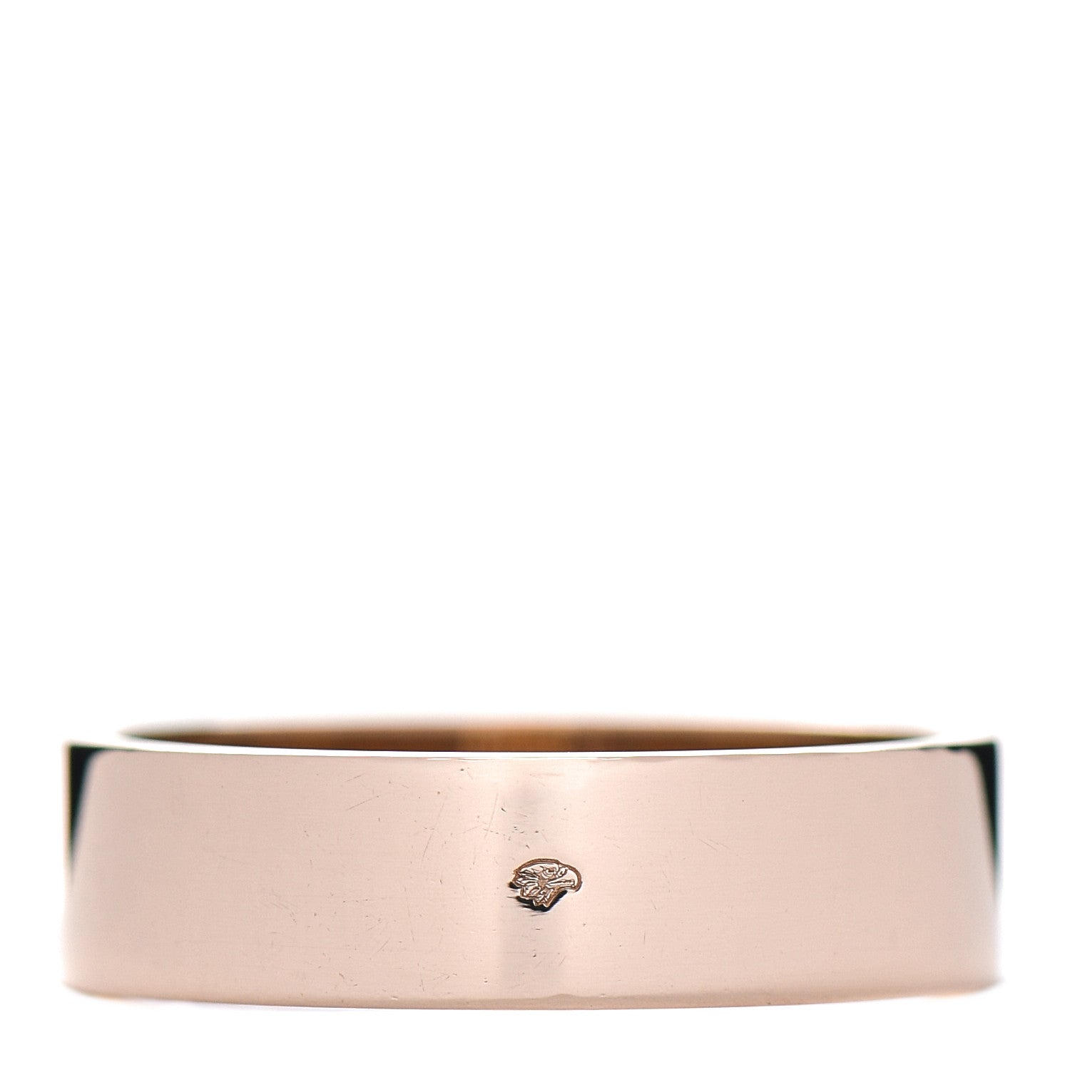 Hermes 18K Rose Gold Diamond PM Kelly Ring 51 5.75 3 of 5