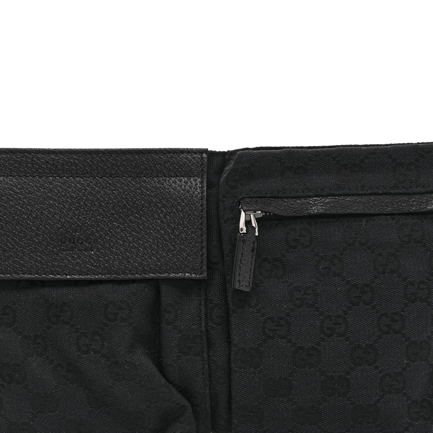 Gucci GG Monogram Double Pocket Belt Bag Black 8 of 10