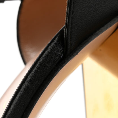 Gucci Nappa Horsebit Cross Strap 95mm Sandals 40.5 Black 10 of 11