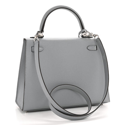 Hermes Epsom Kelly Sellier 25 Gris Pantin 3 of 11