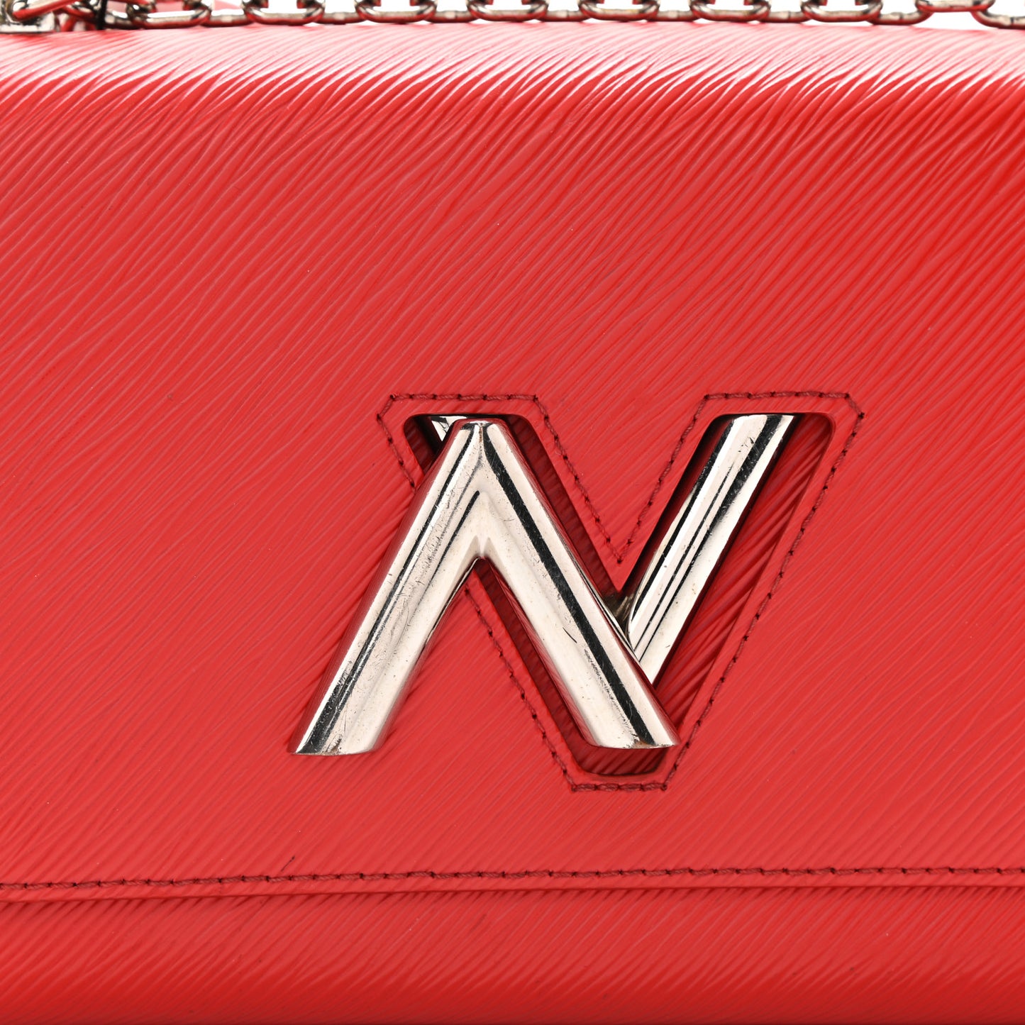 Epi Twist Shoulder Bag MM Coquelicot