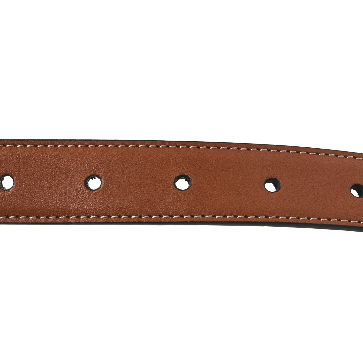 Celine Box Calfskin Medium 25mm Triomphe Belt 75 30 Tan 3 of 8