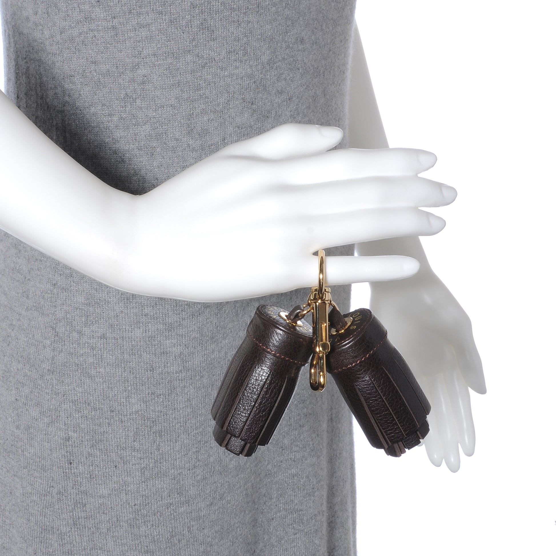 Louis Vuitton Calfskin Circus Bag Charm Marron 2 of 4