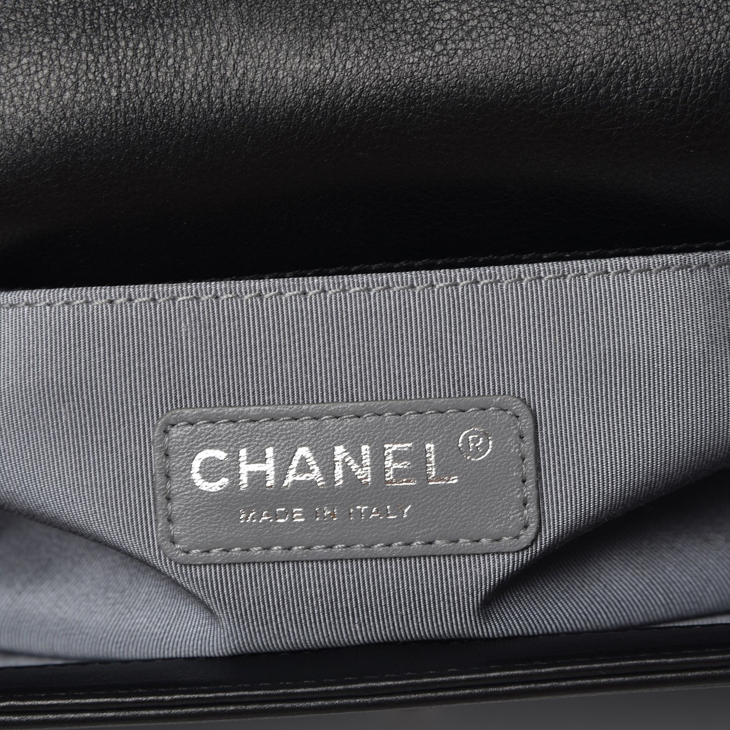 Calfskin Quilted Medium Boy Flap Black