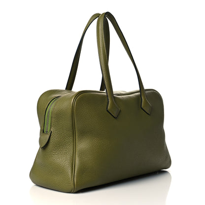 Hermes Taurillon Clemence Victoria II 35 Vert Chartreuse 3 of 10