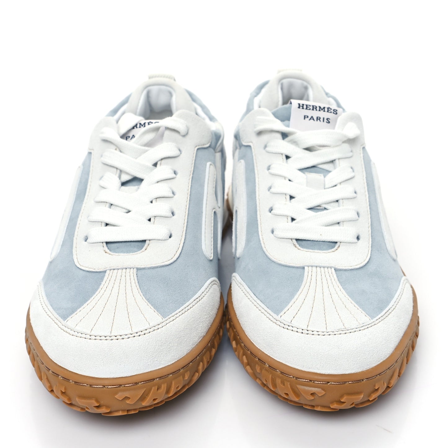 Suede Goatskin Jet Sneakers 37.5 Gris Nuage White