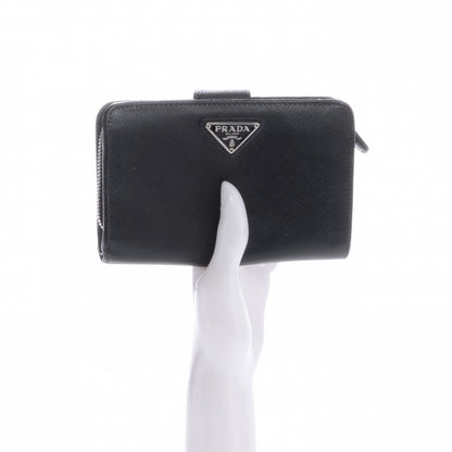 Prada Vitello Daino Compact Wallet Nero Black 2 of 10