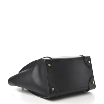 Celine Smooth Calfskin Mini Luggage Black 4 of 9