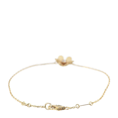 Van Cleef & Arpels 18K Yellow Gold Diamond Mini Frivole Bracelet 3 of 9