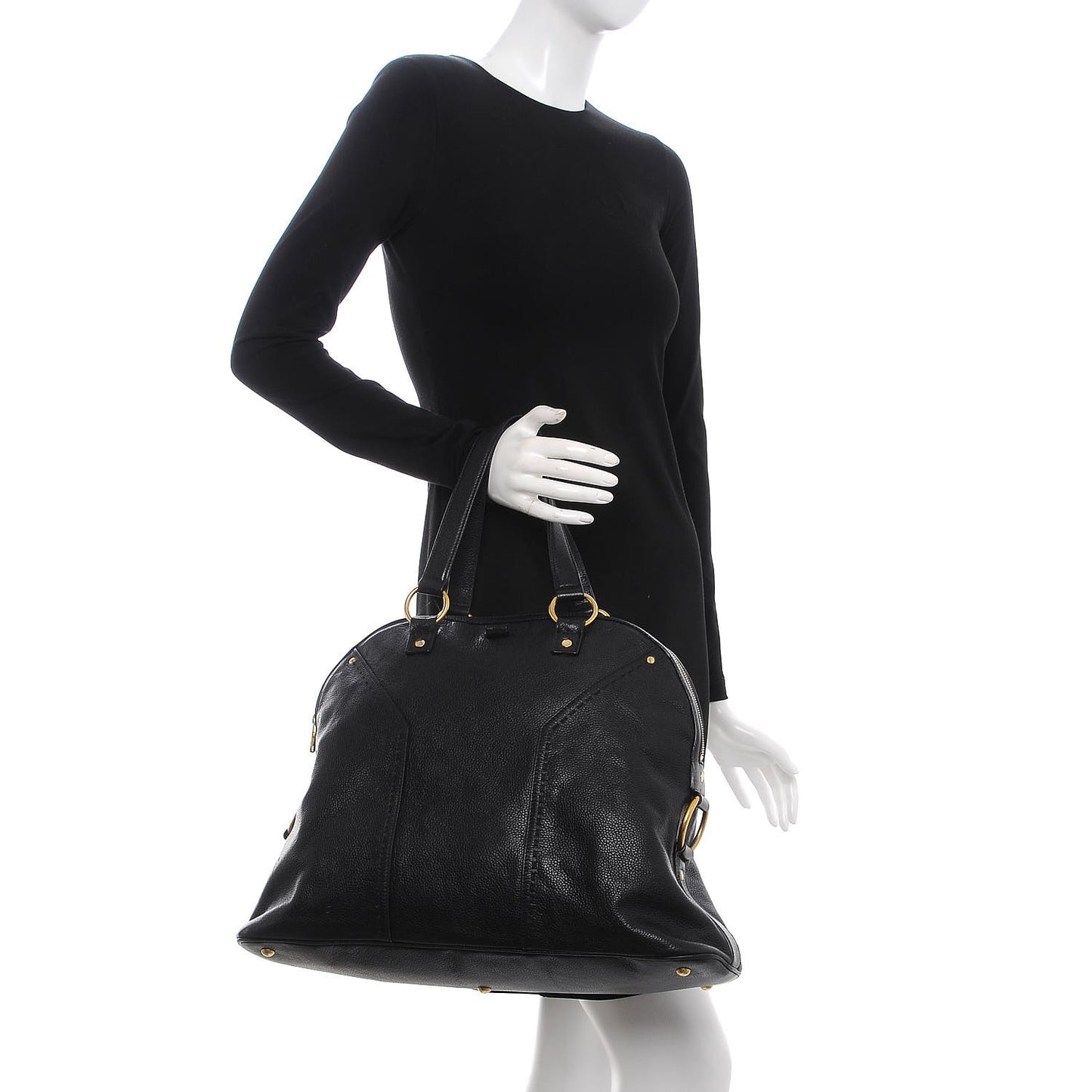 Calfskin Oversized Muse Black