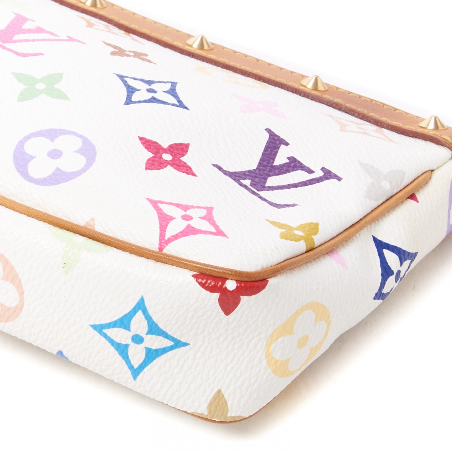 Monogram Multicolor Pochette Accessories White