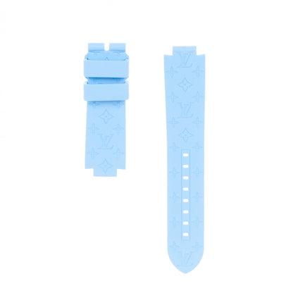 Louis Vuitton Rubber Monogram Tambour 10mm Watch Strap Blue 1 of 4