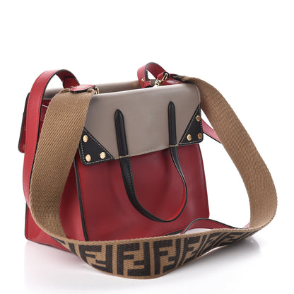 Fendi Vitello Grace FF 1974 Small Flip Tote Fragola Sepia 5 of 10