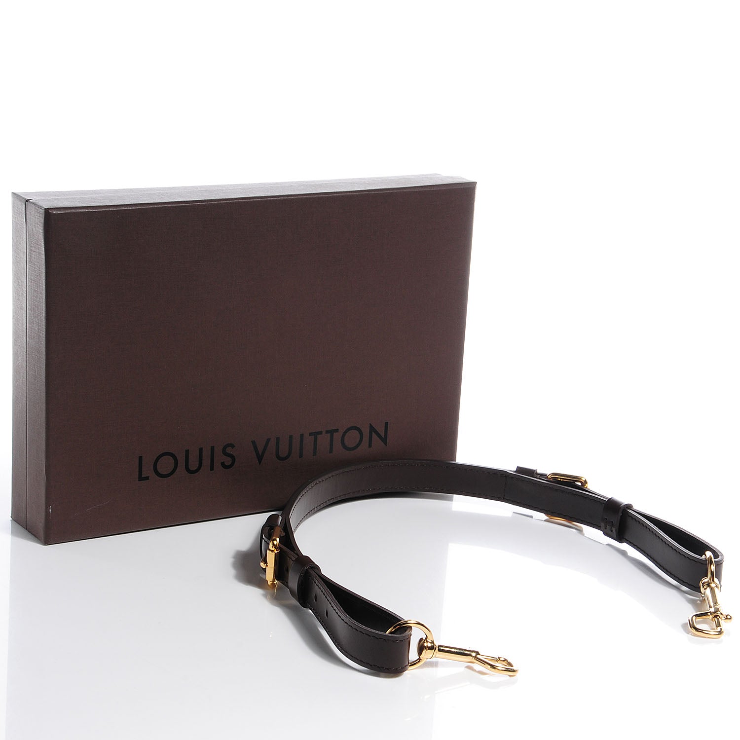 Louis Vuitton Leather Adjustable Strap Brown 6 of 6