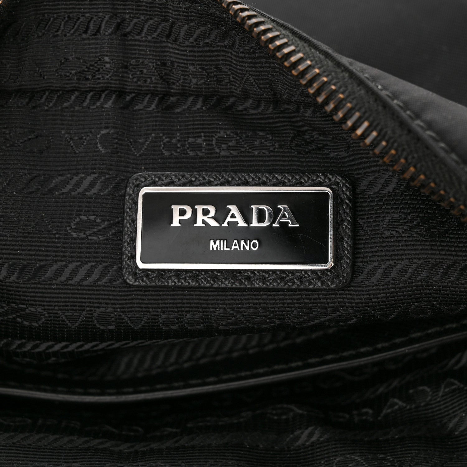Prada Tessuto Nylon Saffiano Crossbody Black 6 of 14