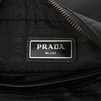 Prada Tessuto Nylon Saffiano Crossbody Black 6 of 14