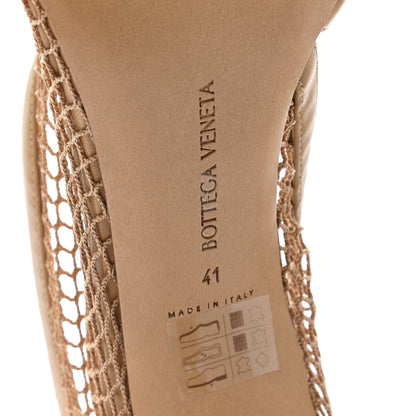 Bottega Veneta Mesh Nappa Chunky Chain Sandals 41 Beige Pony 6 of 8
