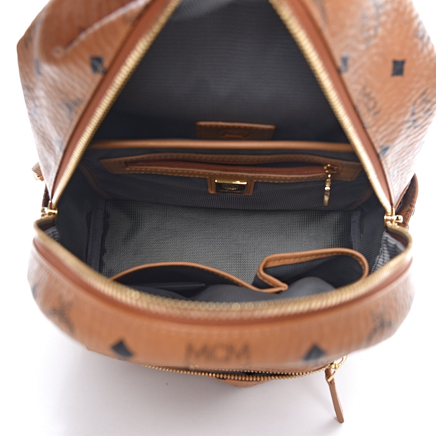 Visetos Small Side Stud Stark Backpack Cognac