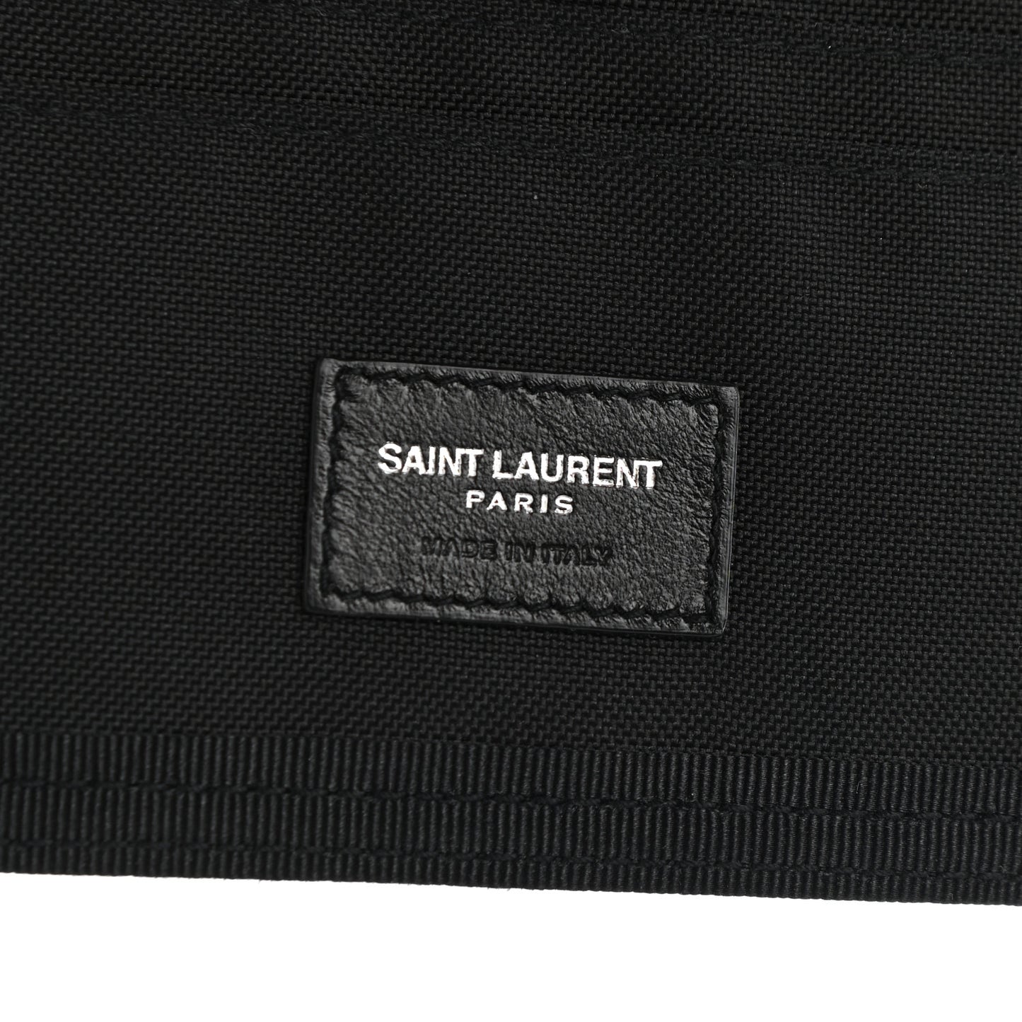 Nylon Palm Tree Print Buffalo Compact Wallet Black
