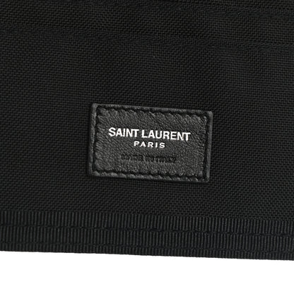 Saint Laurent Nylon Palm Tree Print Buffalo Compact Wallet Black 6 of 6