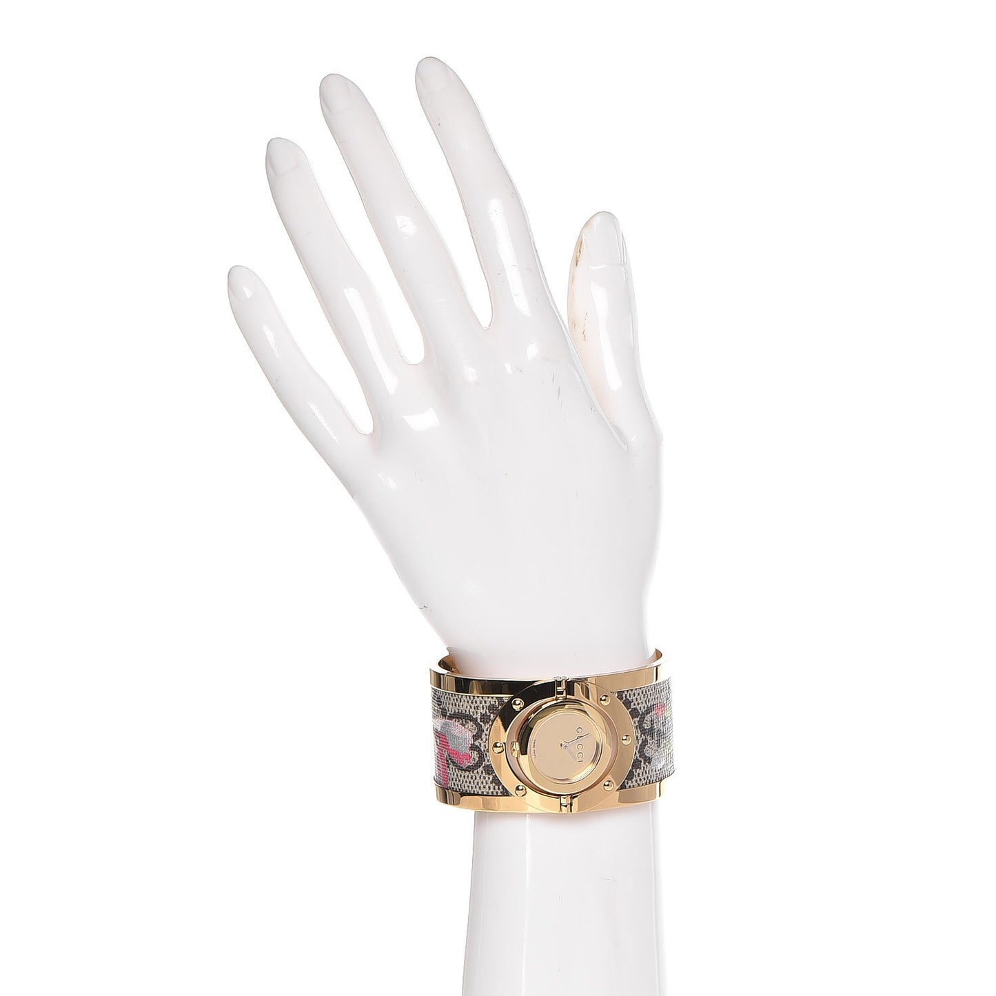 Stainless Steel Canvas 33mm Twirl GG Supreme Blooms Quartz Watch