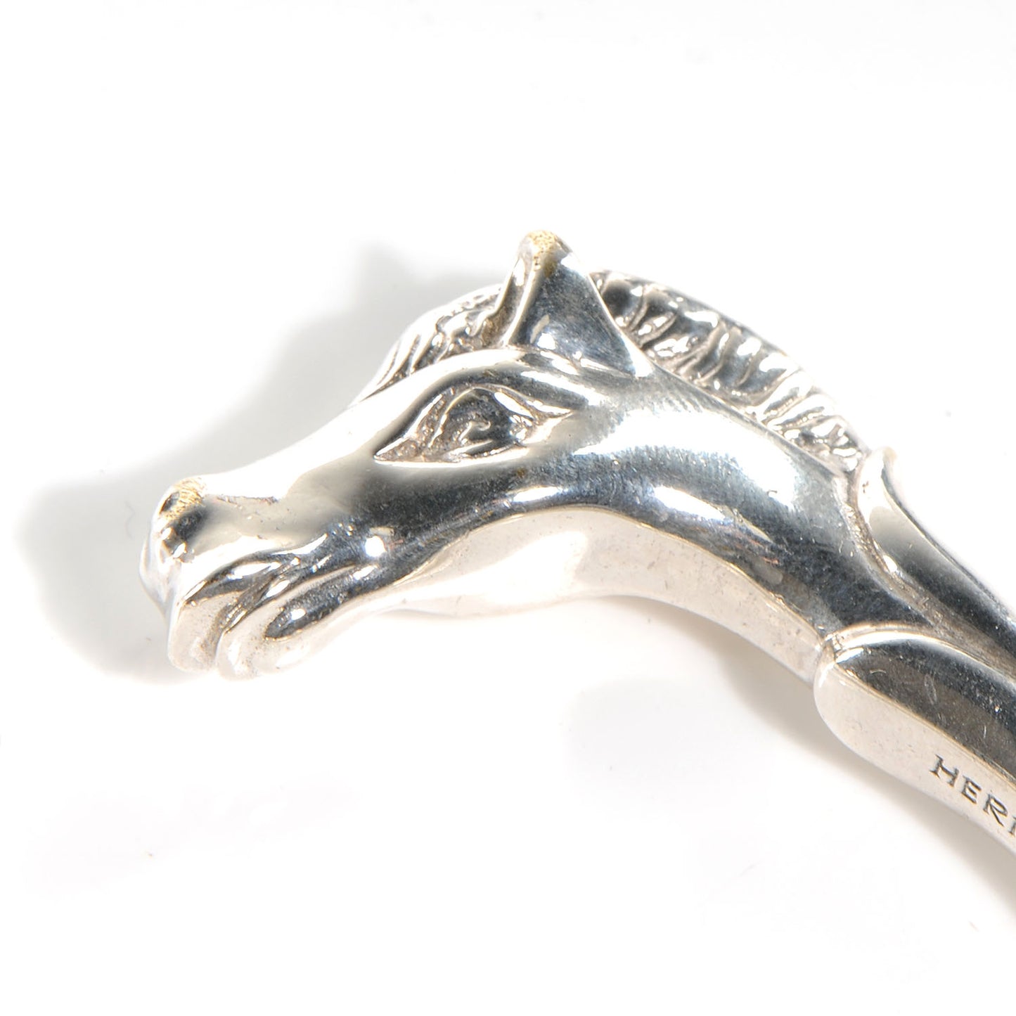 Horse Head Bangle Silver