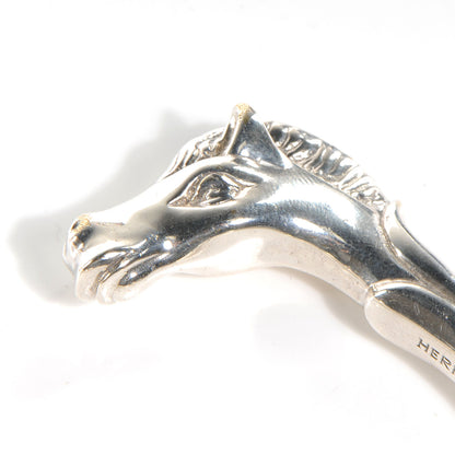 Hermes Horse Head Bangle Silver 4 of 5