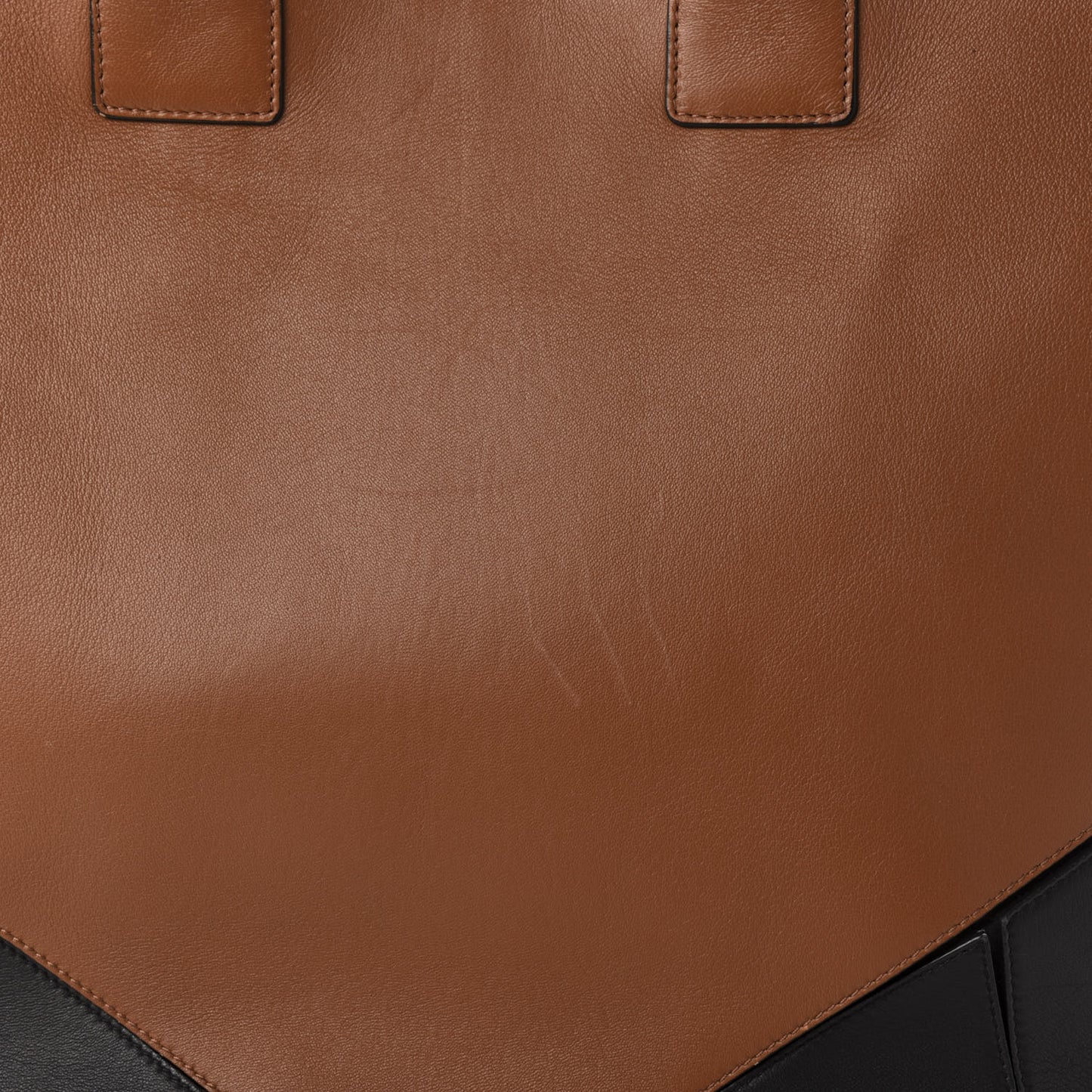 Nappa Easy Tote Tan Black