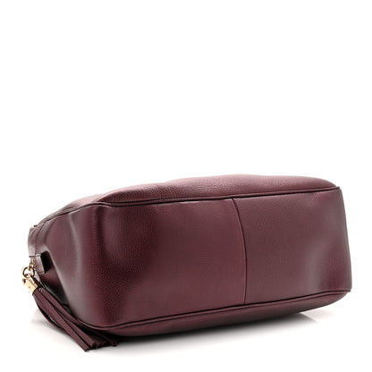 Gucci Metallic Cellarius Calfskin Medium Soho Bowler Classic Burgundy 4 of 10