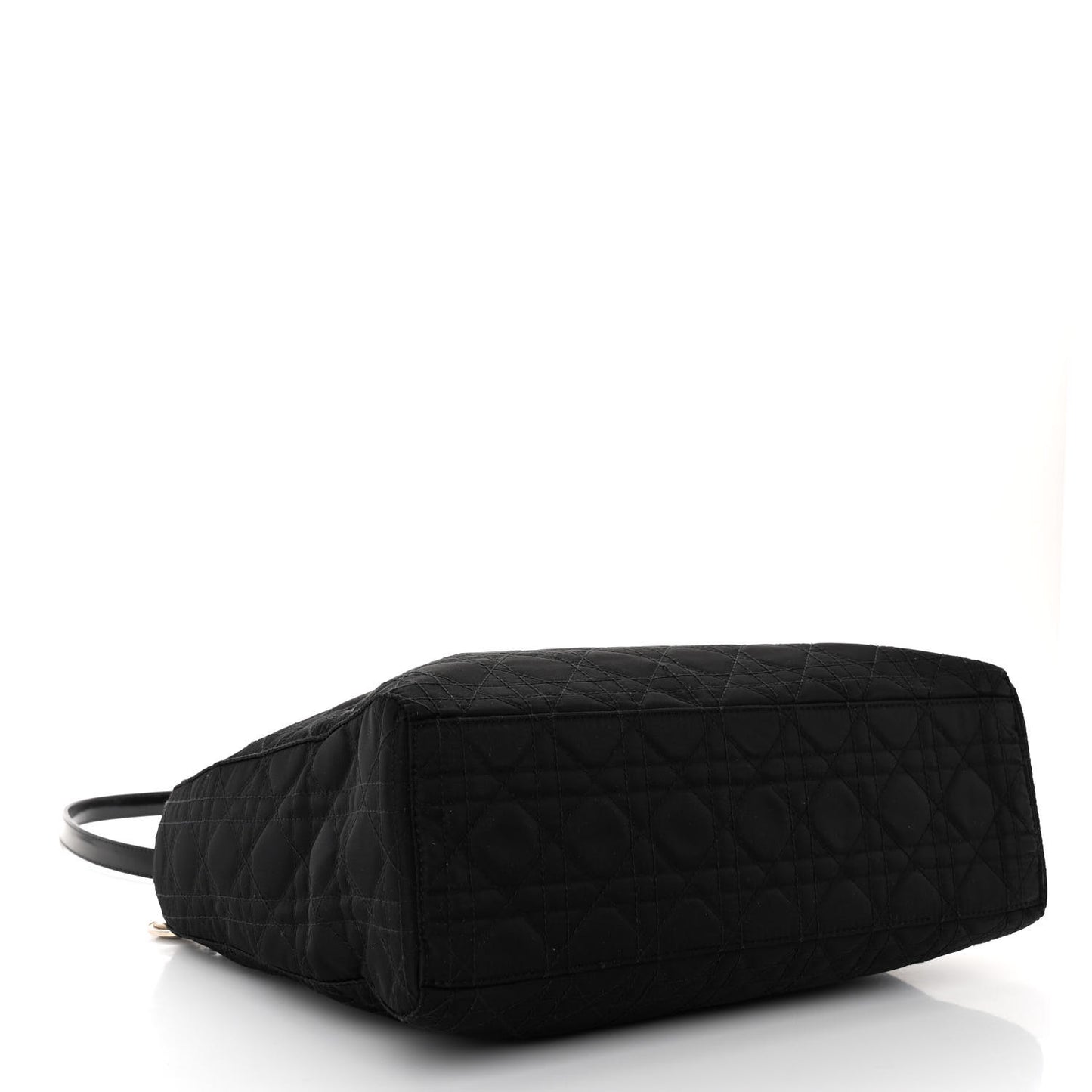 Nylon Cannage Medium Lady Dior Black