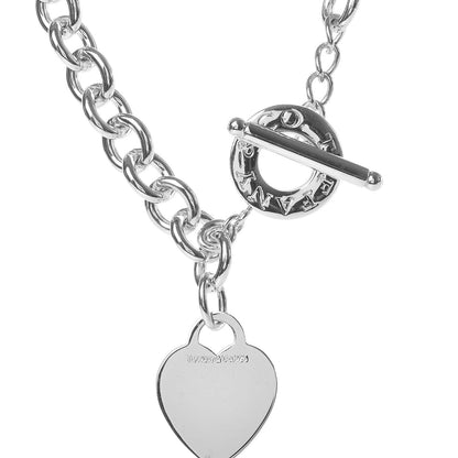 Tiffany Sterling Silver Heart Tag Toggle Necklace 4 of 4