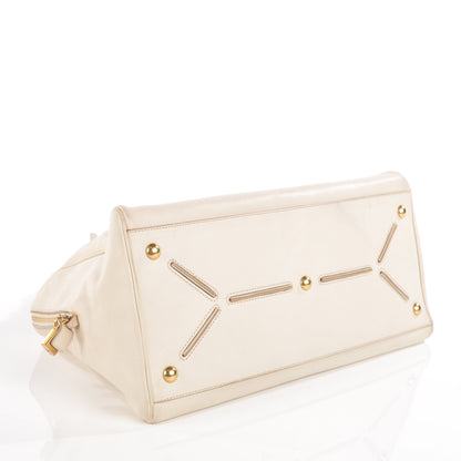 Saint Laurent Calfskin Large Majorelle White 4 of 10