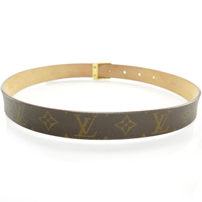 Louis Vuitton Monogram LV Paris Buckle Belt Gold 80 32 2 of 5