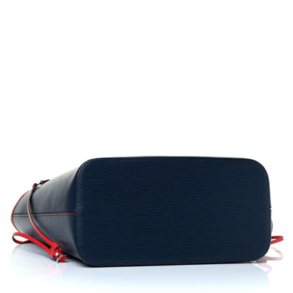 Louis Vuitton Epi Neverfull MM Indigo Coquelicot 3 of 4