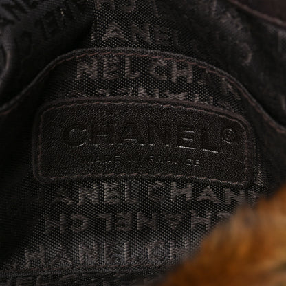 Chanel Rabbit Fur Chain Flap Brown 4 of 6