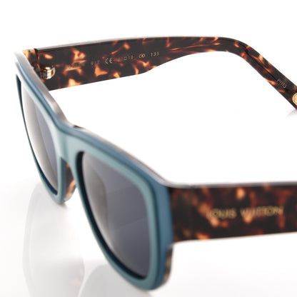 Louis Vuitton Tortoise Aster Sunglasses Z0617W Blue 6 of 7
