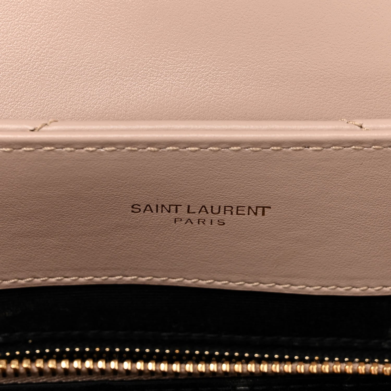 Saint Laurent Calfskin Y Quilted Monogram Medium Loulou Chain Satchel Light Natural 5 of 12