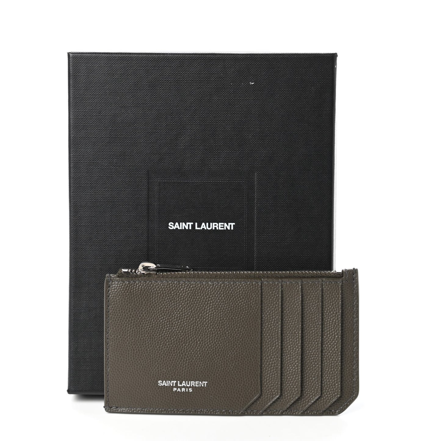 Graine De Poudre 5 Fragments Zip Pouch Card Holder Olive