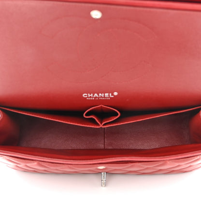 Chanel Lambskin Quilted Jumbo Double Flap Red 5 of 13