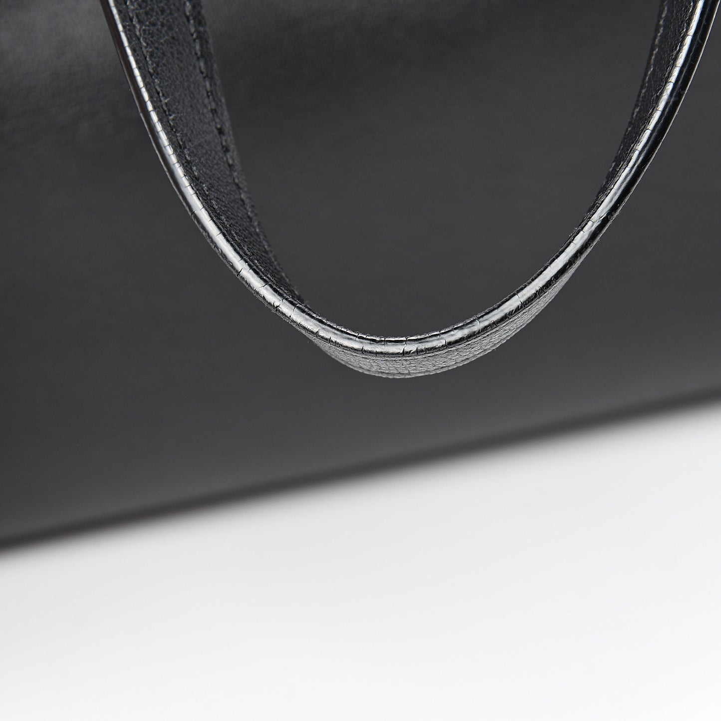 Calfskin Large Shopping Tote Black