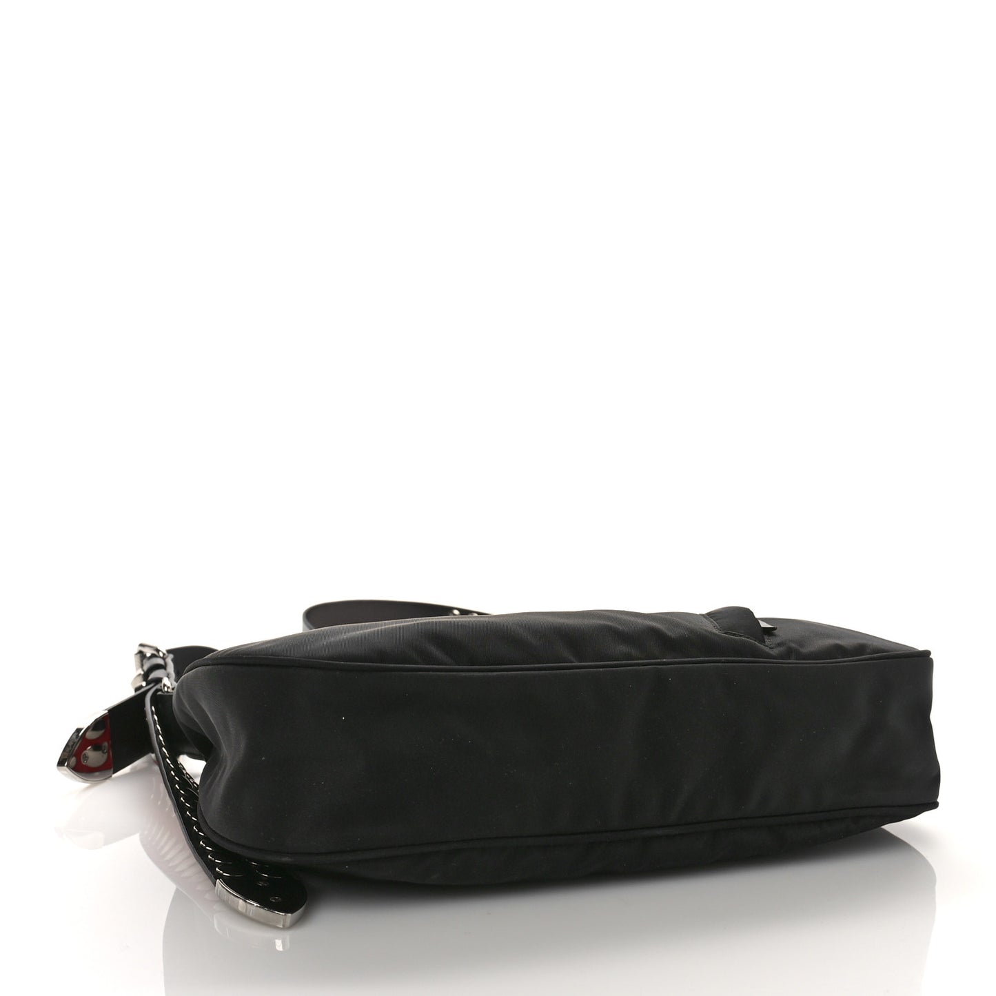 Tessuto Nylon Studded New Vela Hobo Black Fuoco
