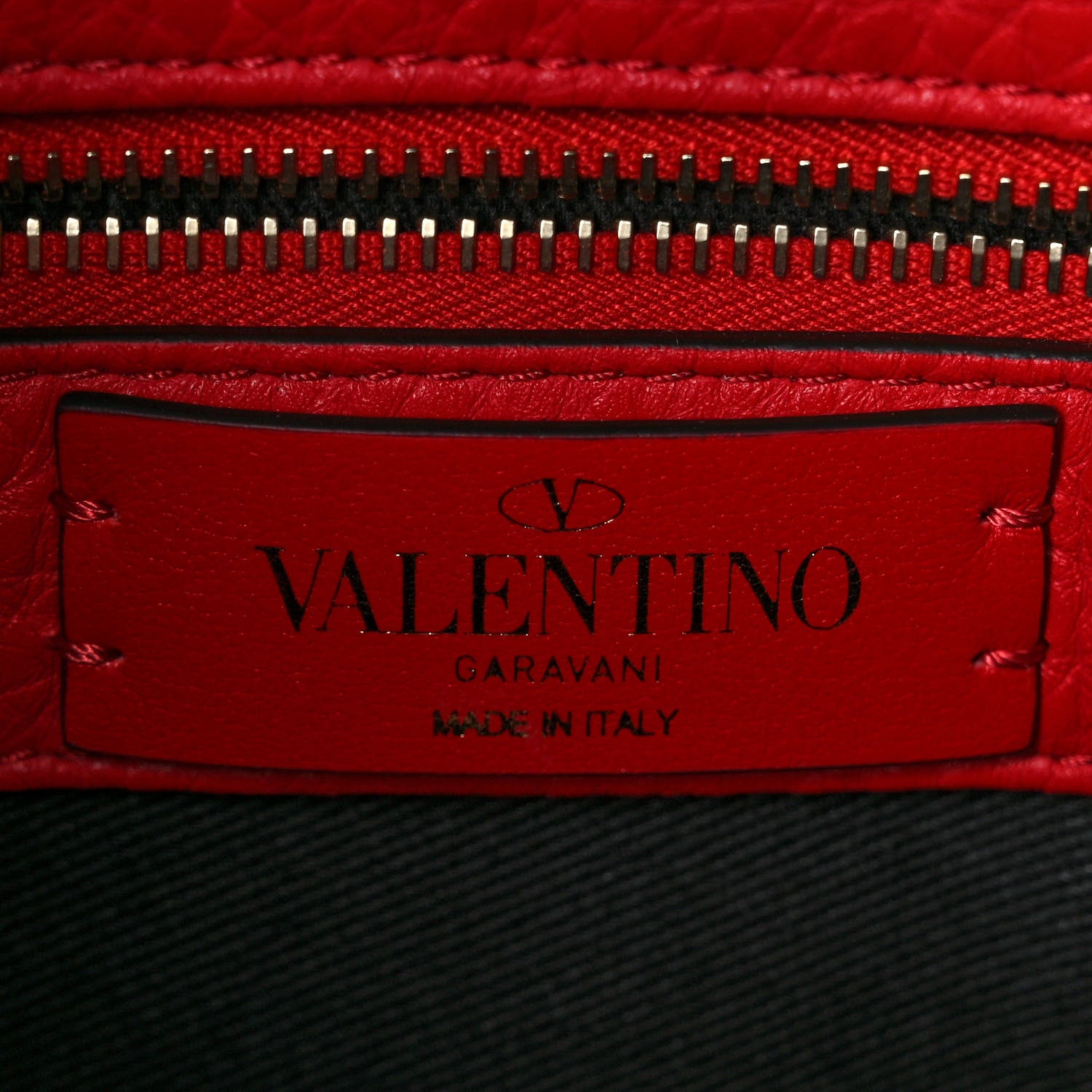 Valentino Garavani Calfskin Small Rockstud Handbag Rouge Pur 5 of 7