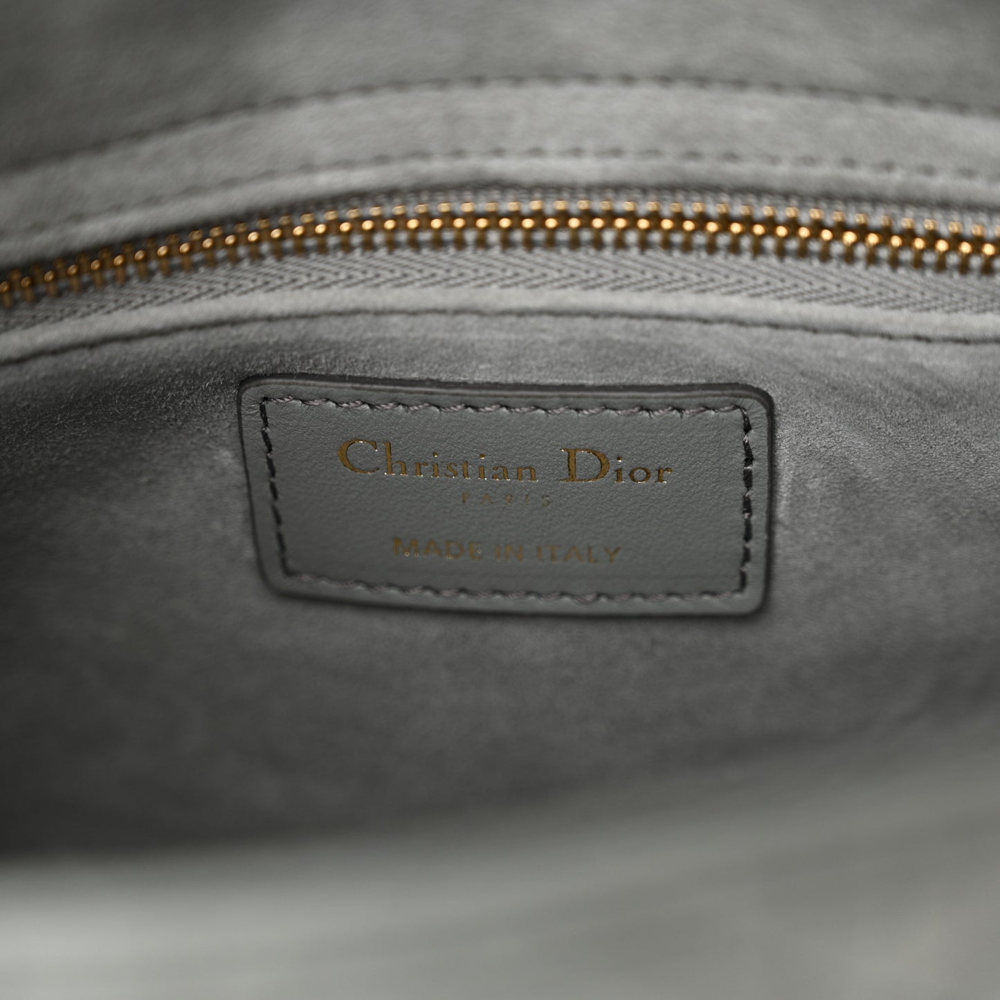 Lambskin Cannage Gradient Small My ABCDior Lady Dior Grey