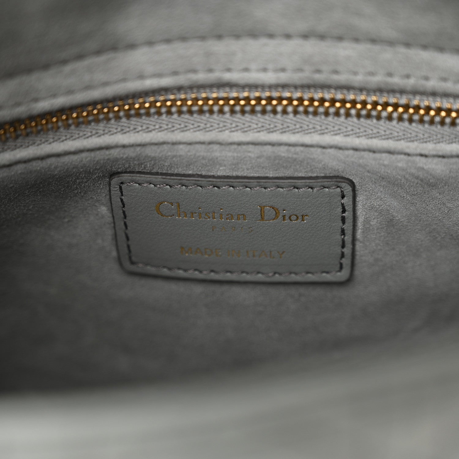 Christian Dior Lambskin Cannage Gradient Small My ABCDior Lady Dior Grey 6 of 12