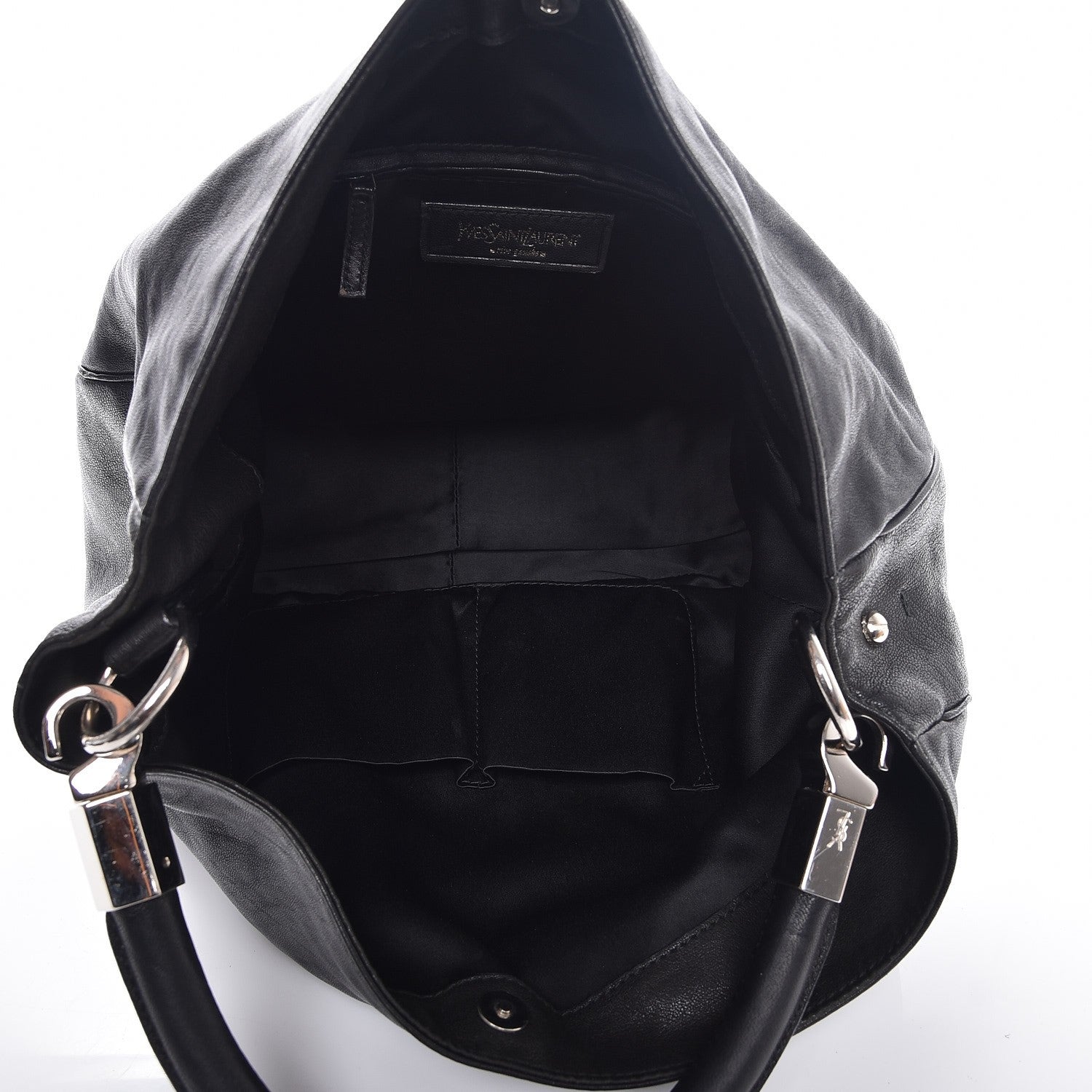 Saint Laurent Goatskin Small Roady Hobo Black 5 of 7