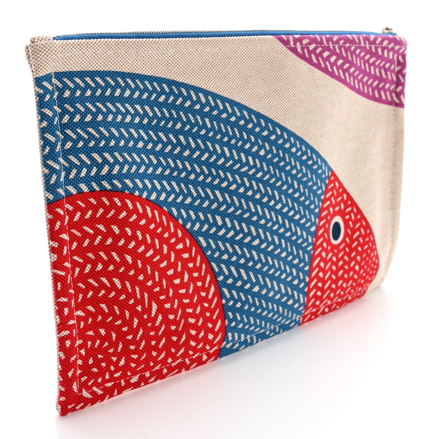 Hermes Toile Large Bain Poisson Natte Case 2 of 6