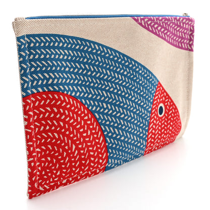 Hermes Toile Large Bain Poisson Natte Case 2 of 6